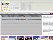 Tablet Screenshot of hotelprichovice.cz